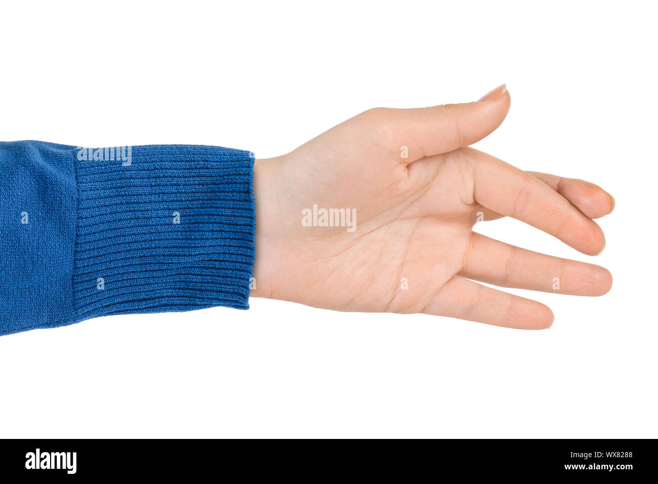 Hand with crossed fingers Stock Photo