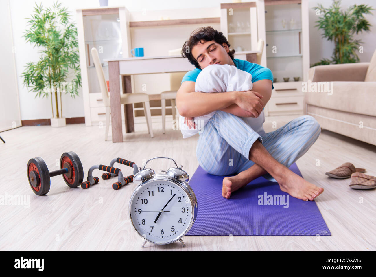 Napping man exercise hi-res stock photography and images - Alamy
