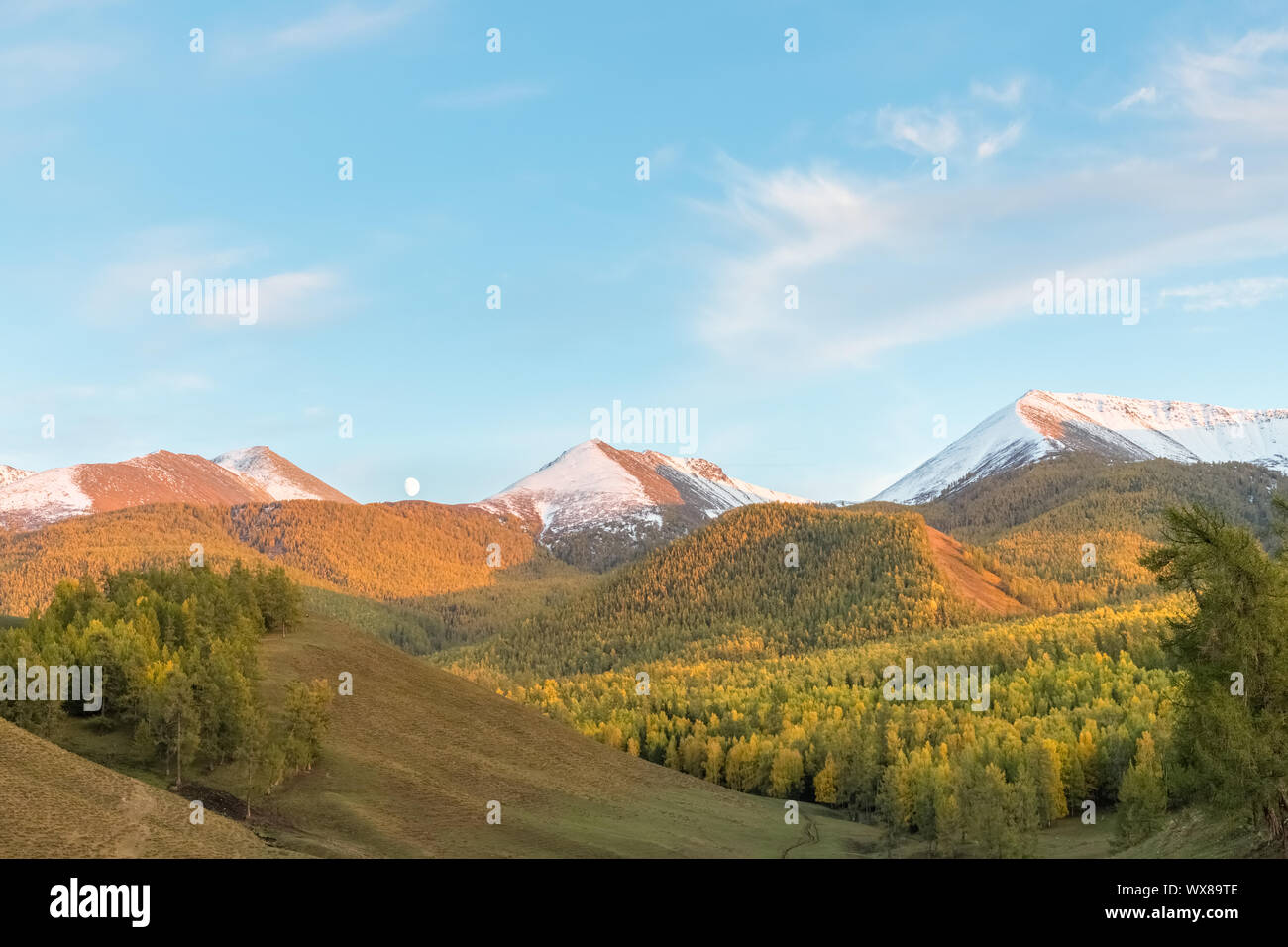 altay baihaba landscape Stock Photo