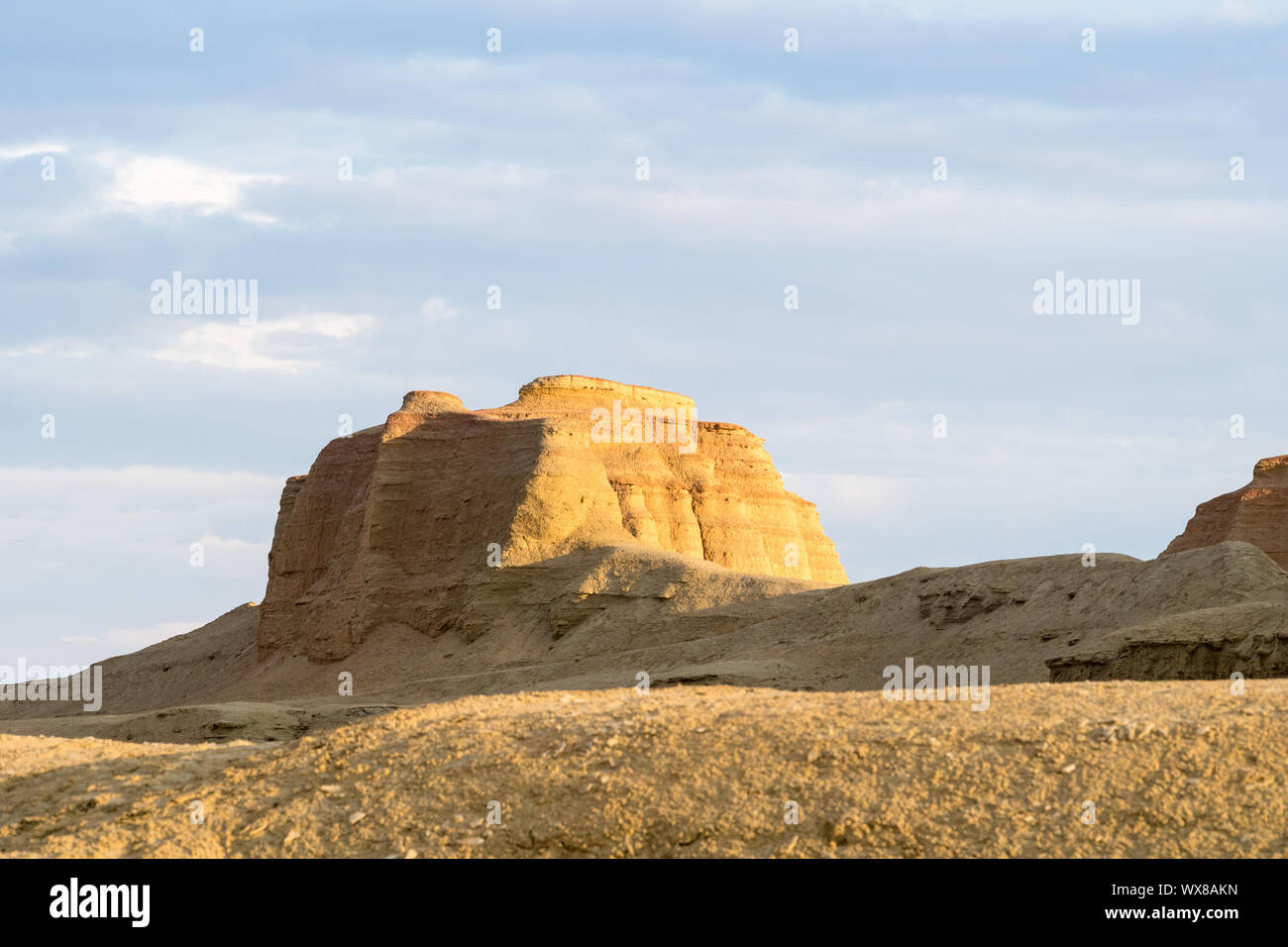 wind erosion landform closeup Stock Photo