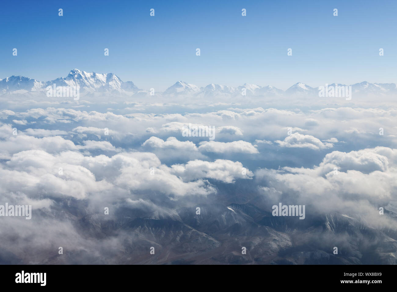 on the cloud, tianshan mountains scenery Stock Photo