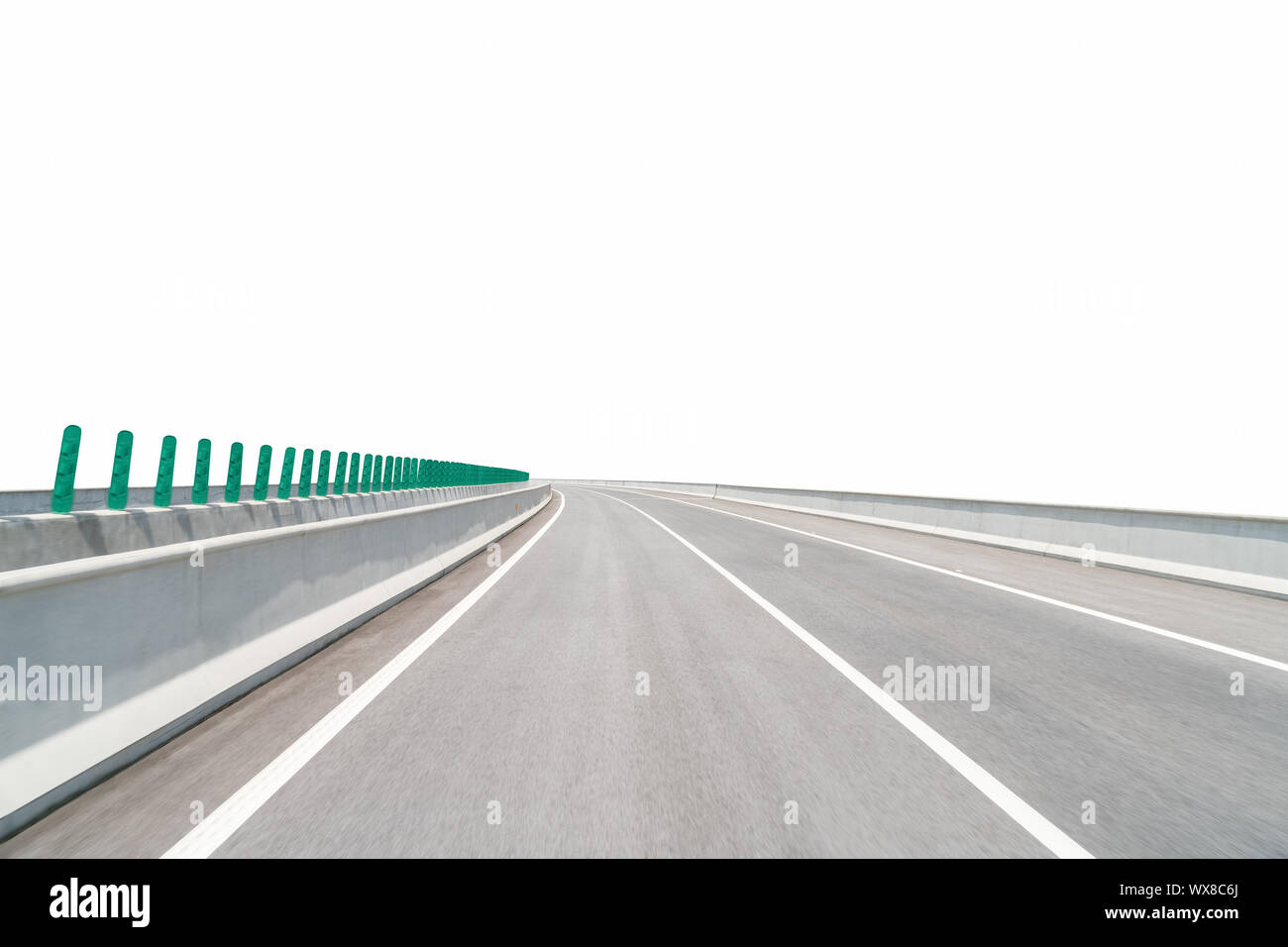 highway isolated on white Stock Photo