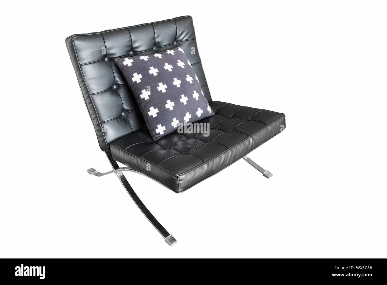 barcelona chair isolated Stock Photo