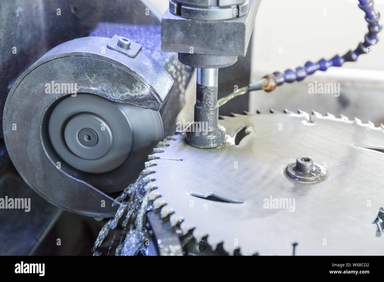 cutting tool machining Stock Photo