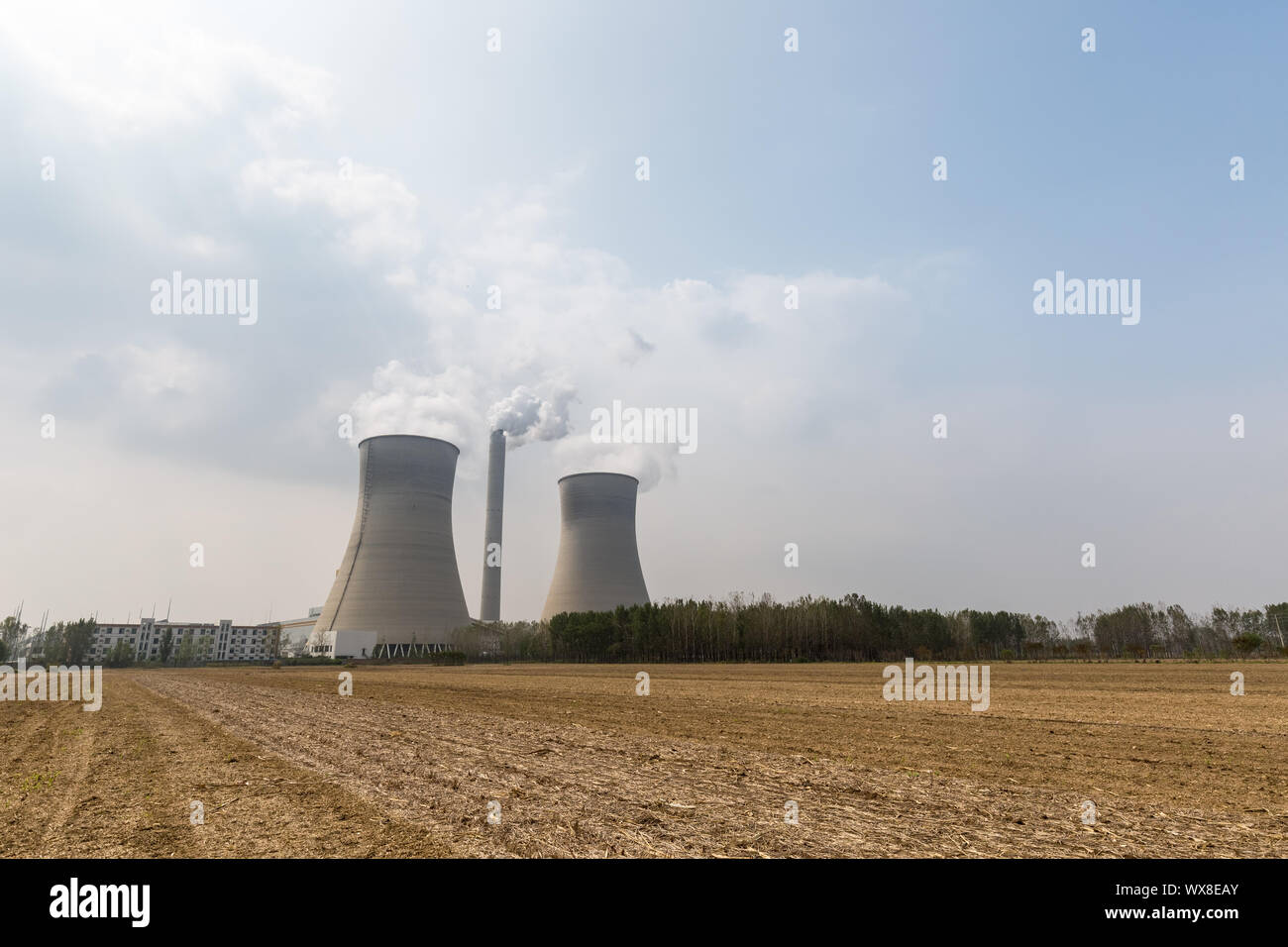 fossil power plant Stock Photo