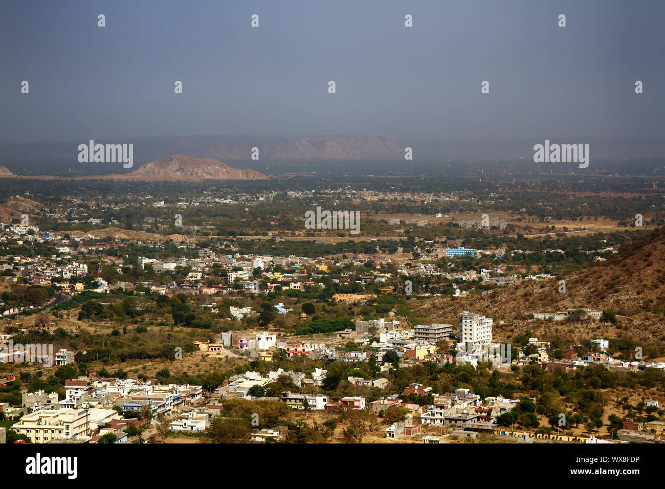 Indian Cities of different sizes cover earth's surface to horizon Stock ...