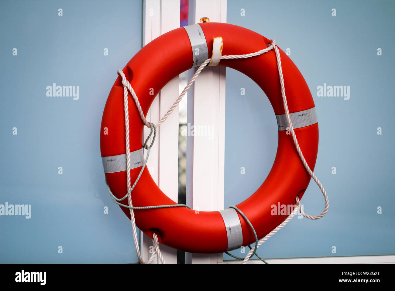 Safety equipment, Life buoy or rescue buoy Stock Photo