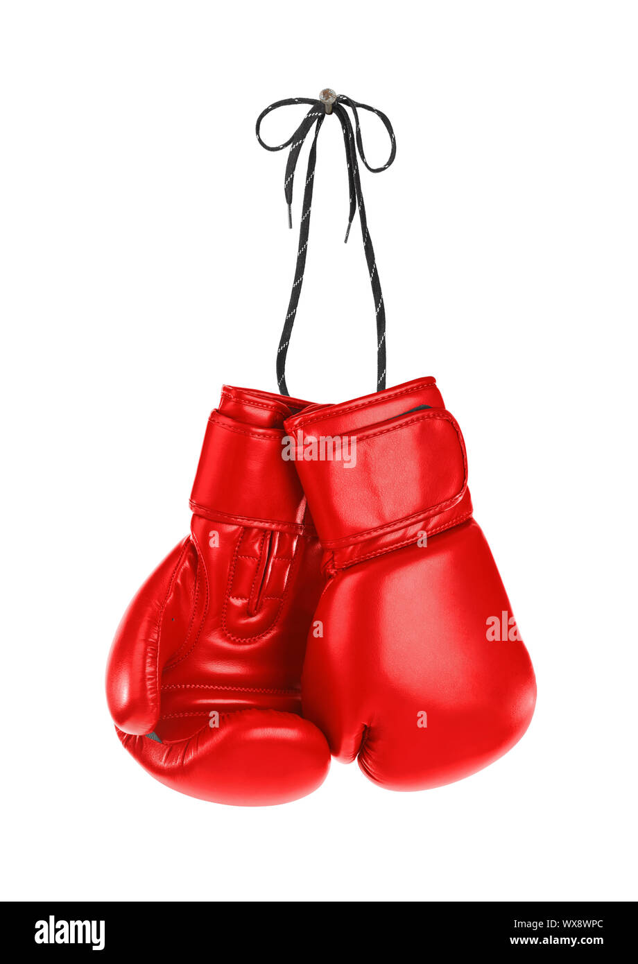 Hanging boxing gloves Stock Photo Alamy