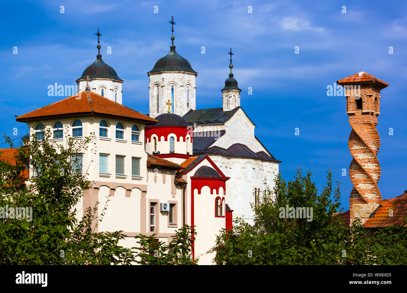 Kovilj Monastery in Fruska Gora - Serbia Stock Photo