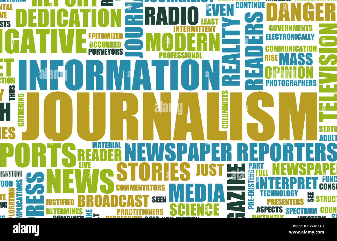 Journalism Career Newspaper Report as a Concept Stock Photo Alamy