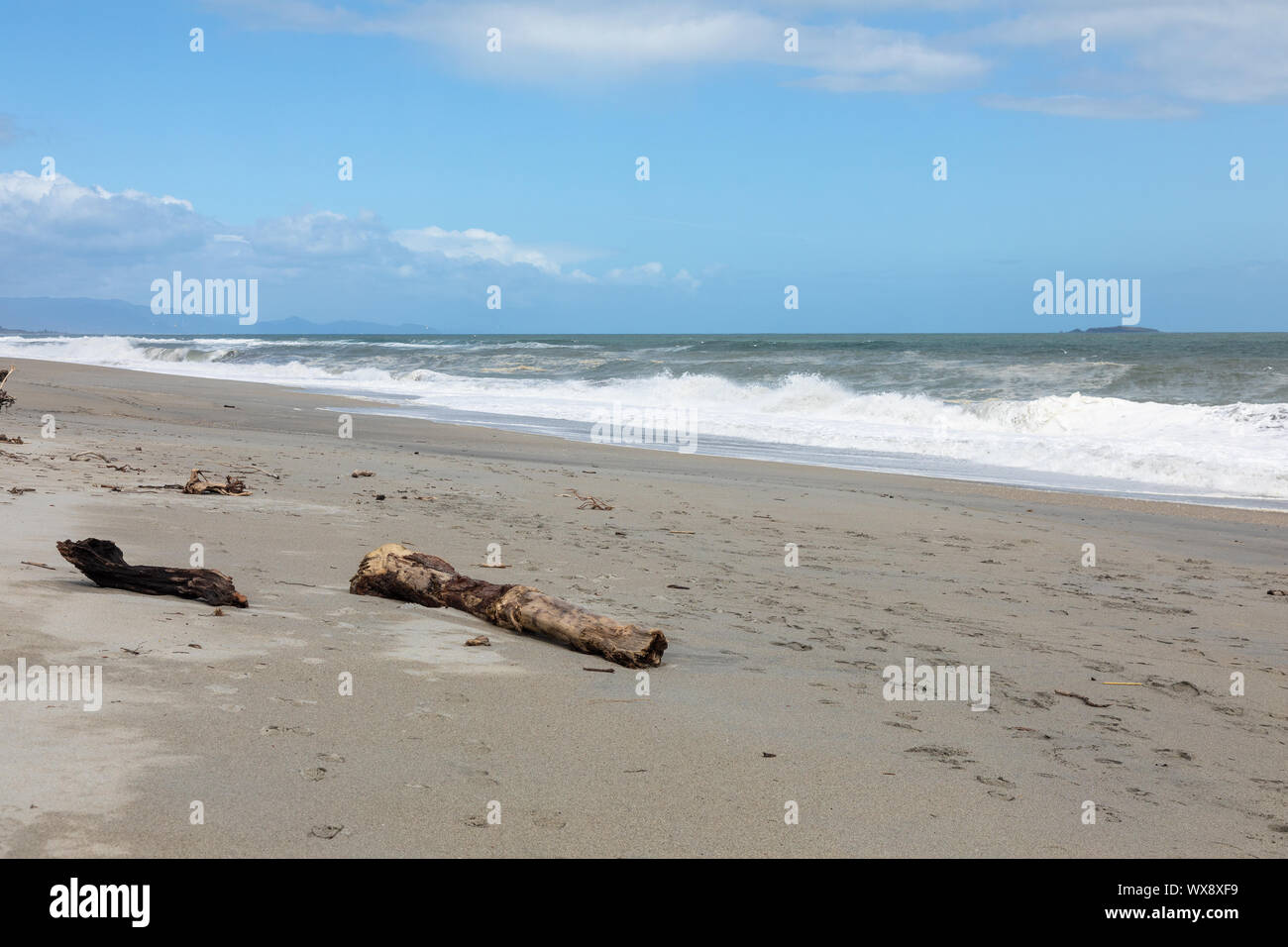 sand beach south west New Zealand Stock Photo