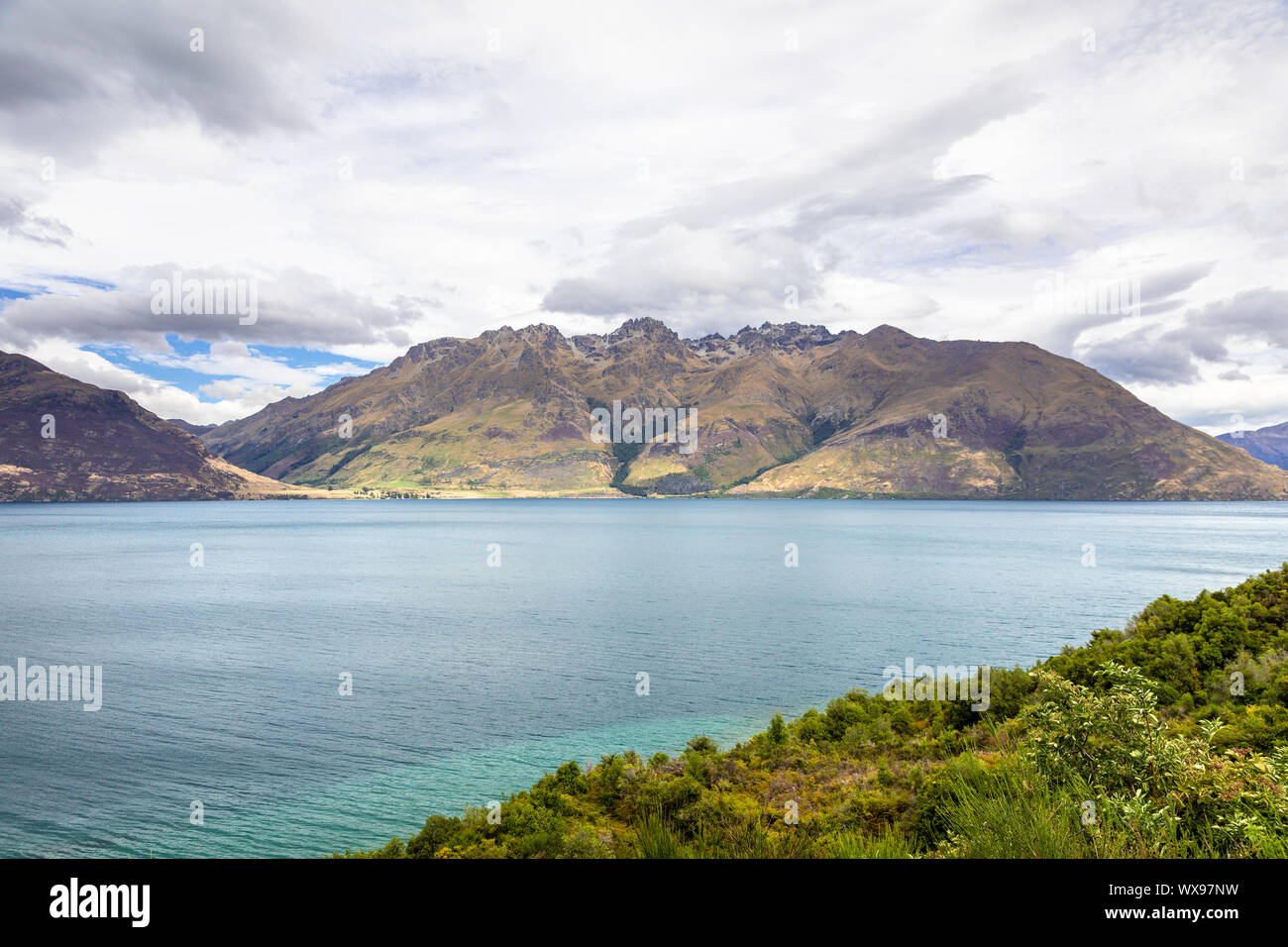 lake Wakatipu in south New Zealand Stock Photo - Alamy
