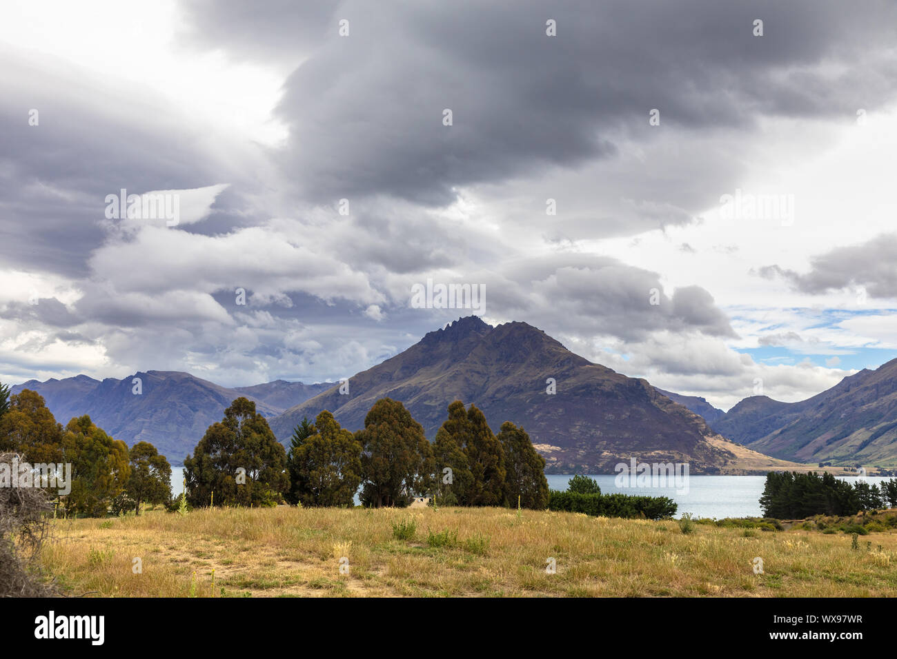 lake Wakatipu in south New Zealand Stock Photo - Alamy