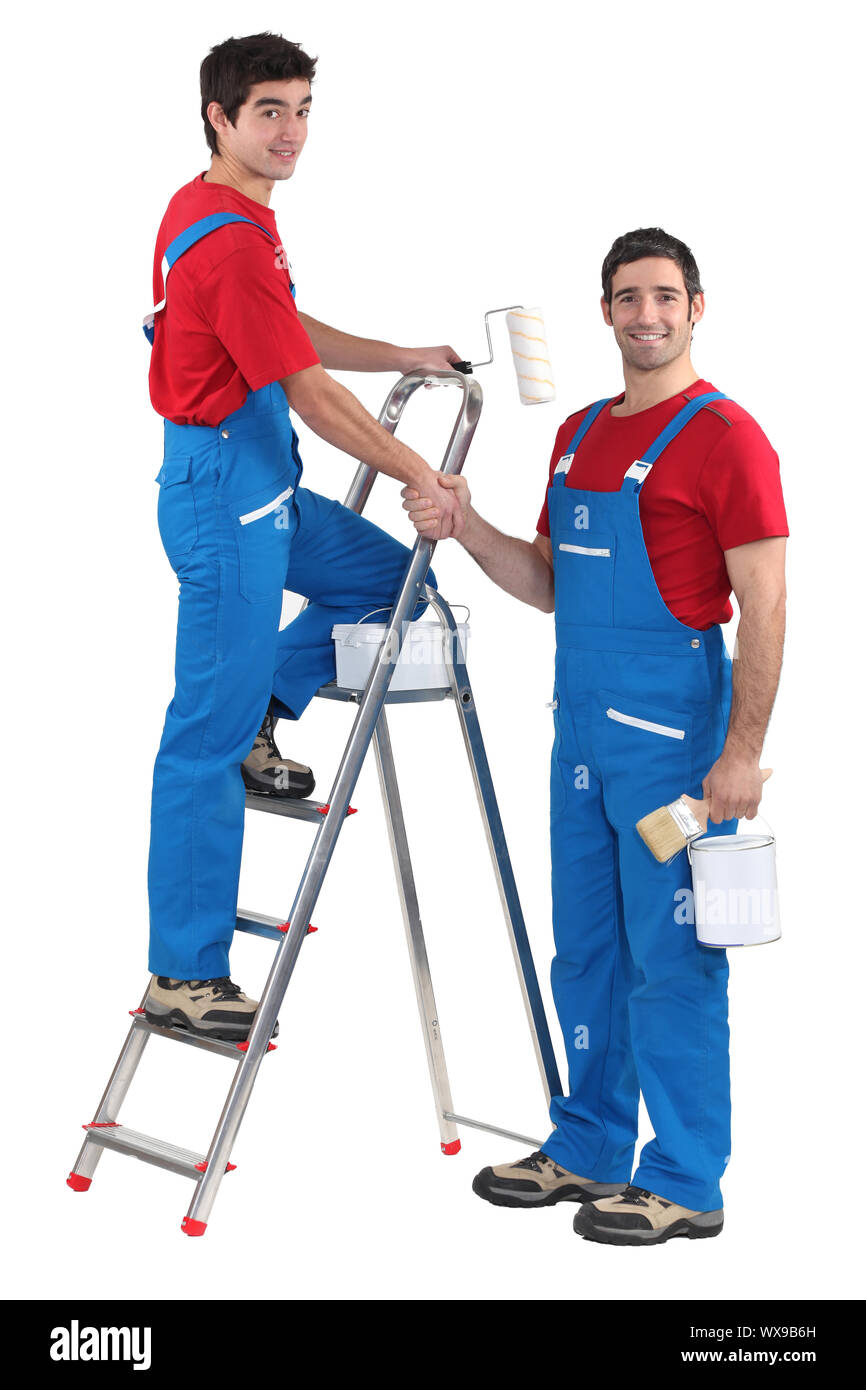 A team of painters Stock Photo