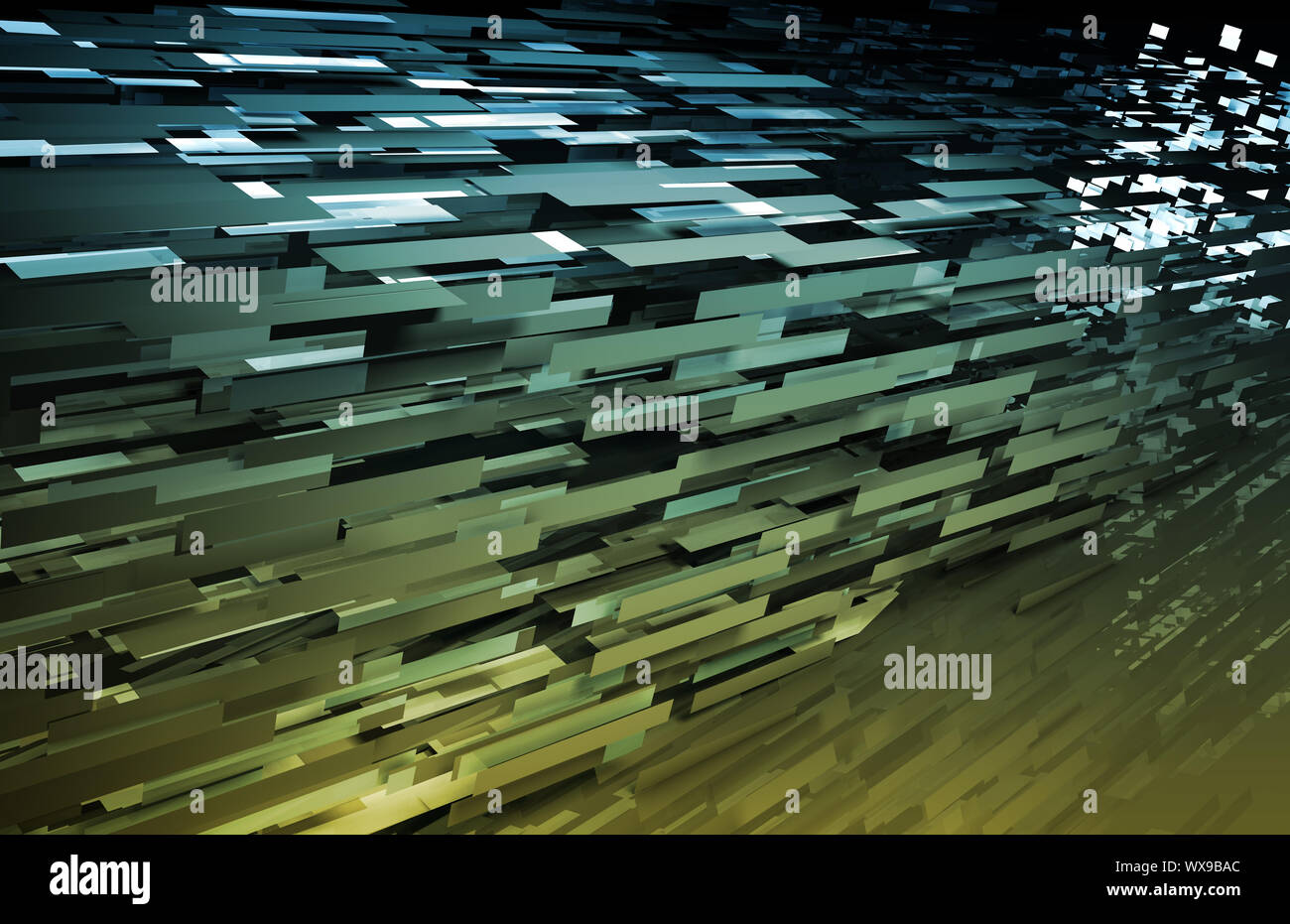 File Transfer Moving Data Over the Internet Stock Photo