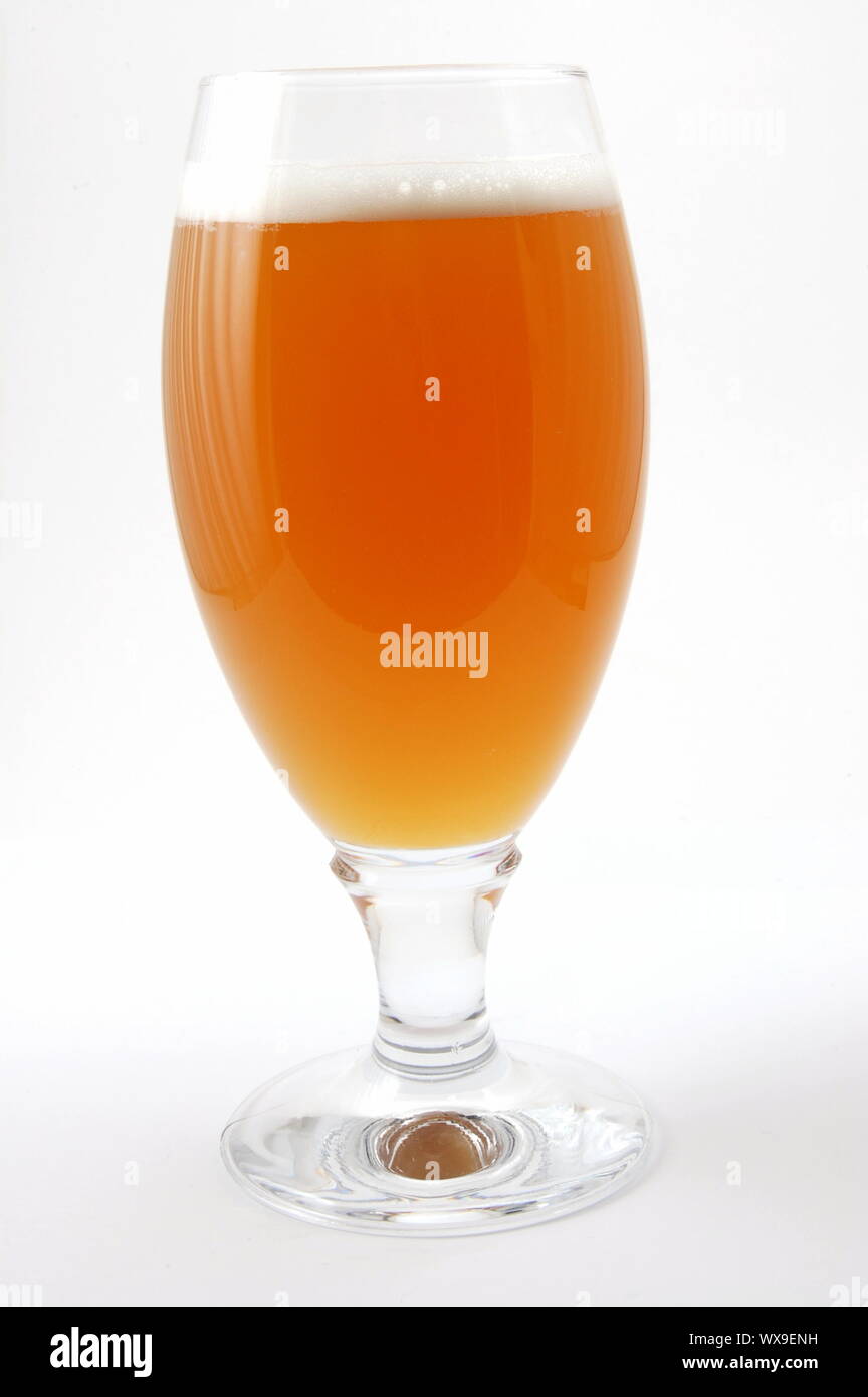 glass of german beer with foam foam and bubbles Stock Photo Alamy