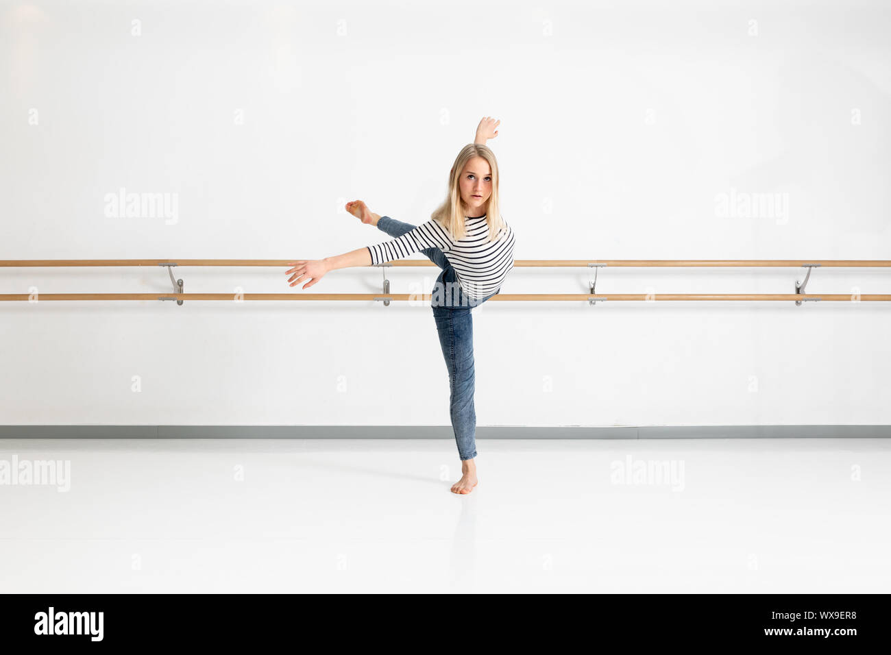 female dancer in action Stock Photo