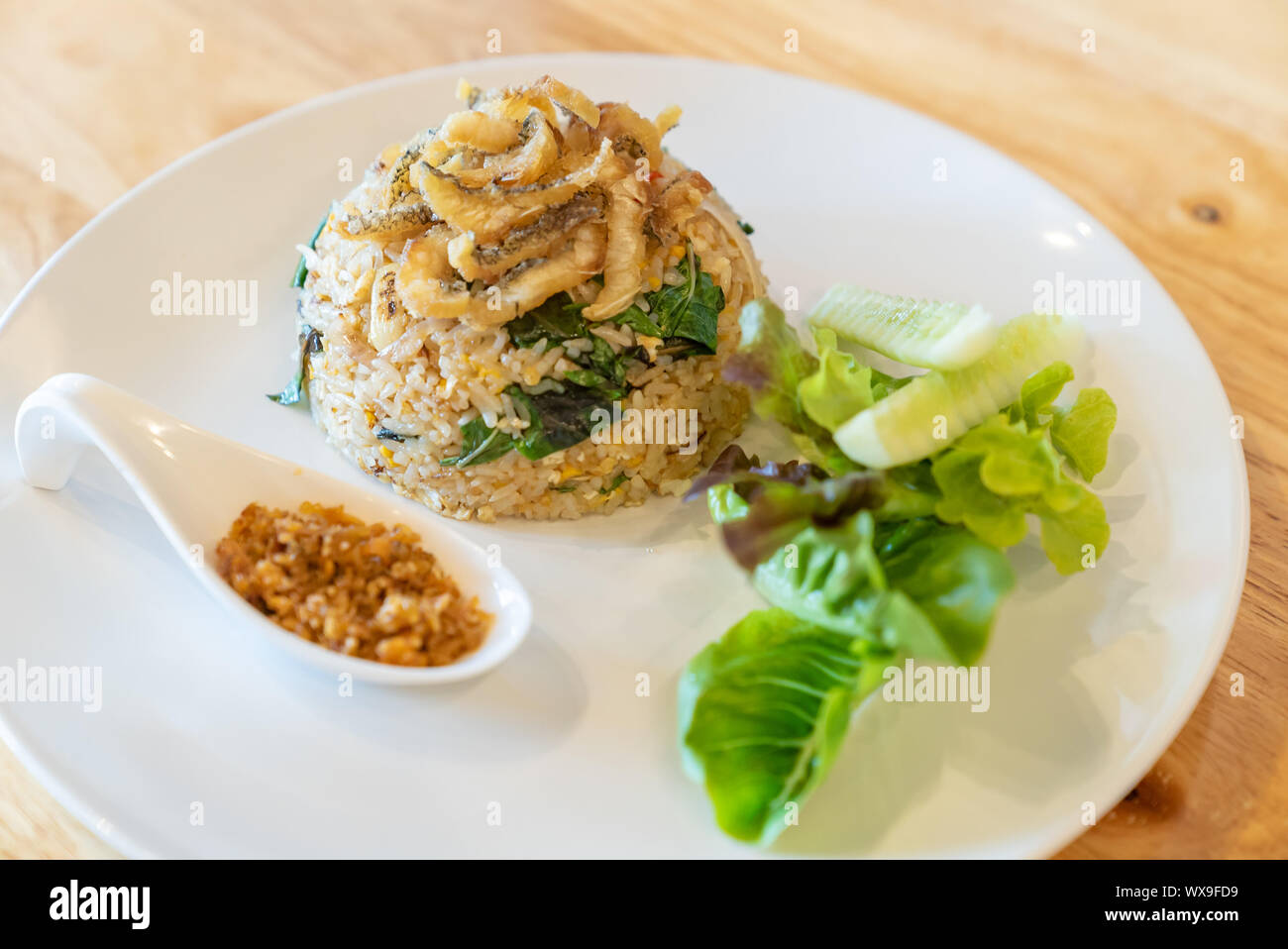 Fried rice fish Stock Photo - Alamy