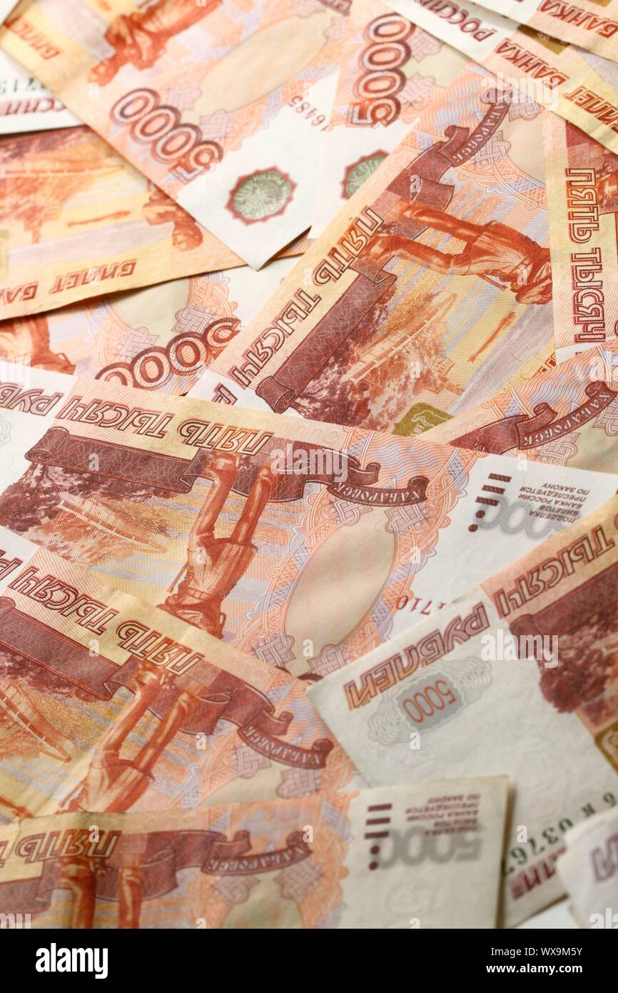 5000 rubles macro background Stock Photo - Alamy