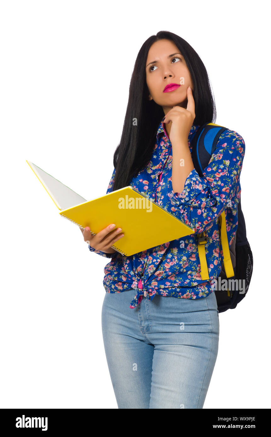 Focused latin woman reading hi-res stock photography and images - Alamy