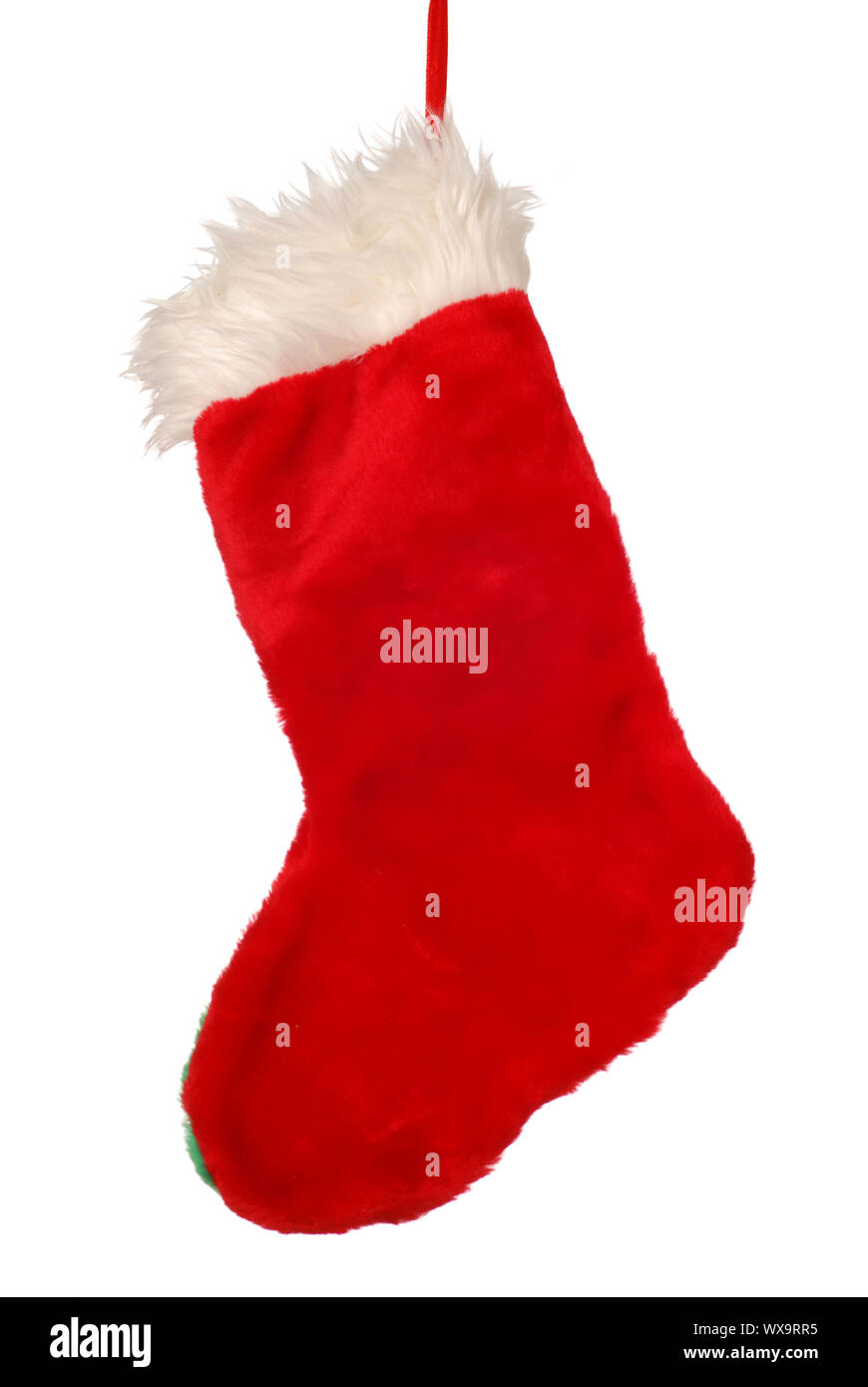 Christmas stocking isolated on white Stock Photo - Alamy