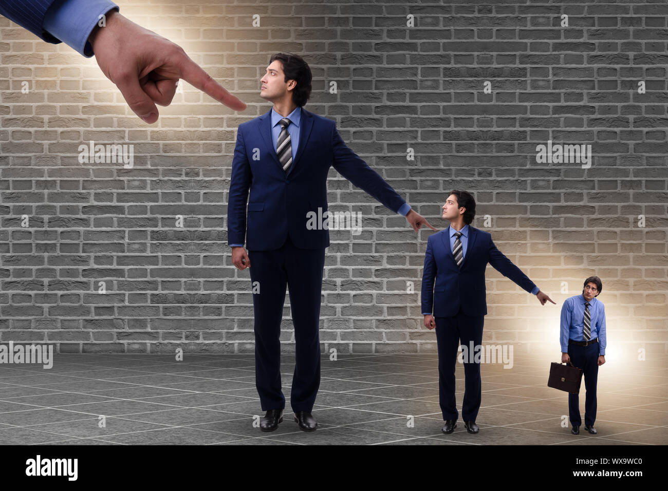 Businessmen blaming each other for failures Stock Photo - Alamy