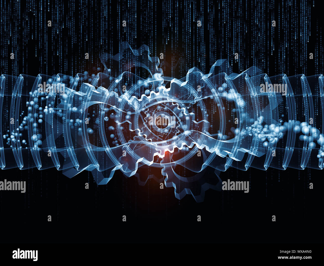 Science series. Backdrop of physics and mechanics related design