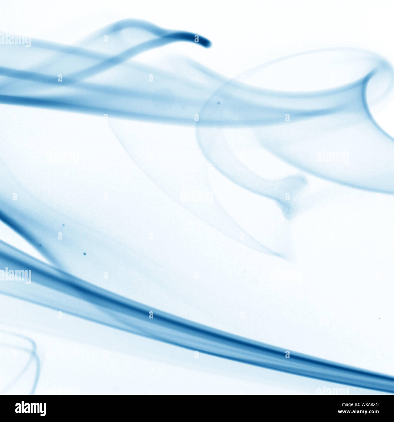 blue smoke on white background Stock Photo - Alamy