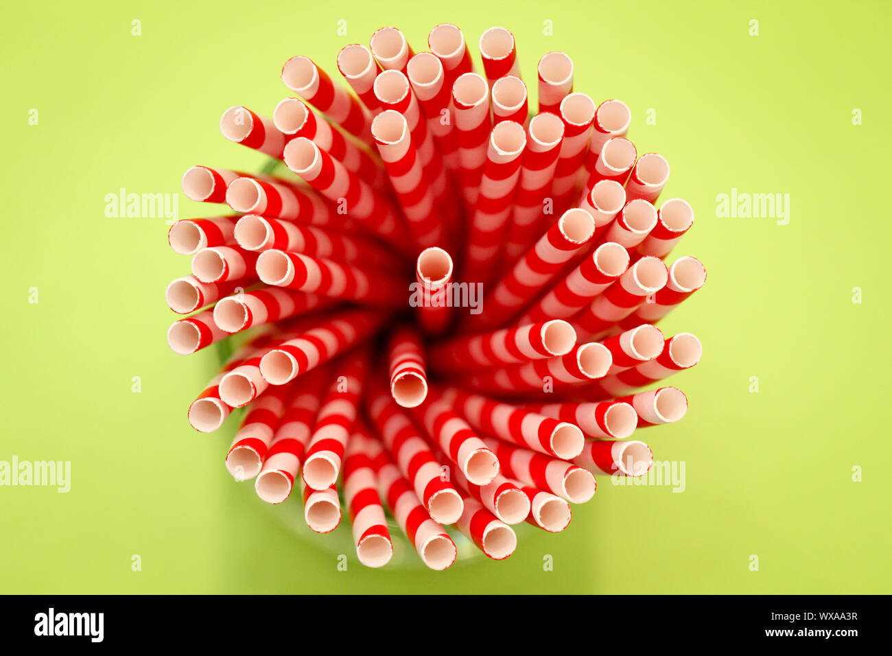 colorful drinking straws in a mug Stock Photo Alamy