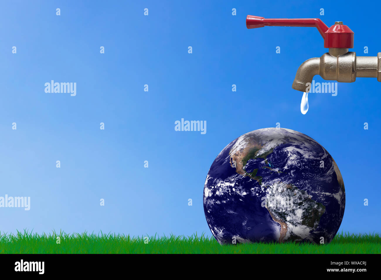 Save water concept, world water day, Elements of this image furnished by NASA Stock Photo
