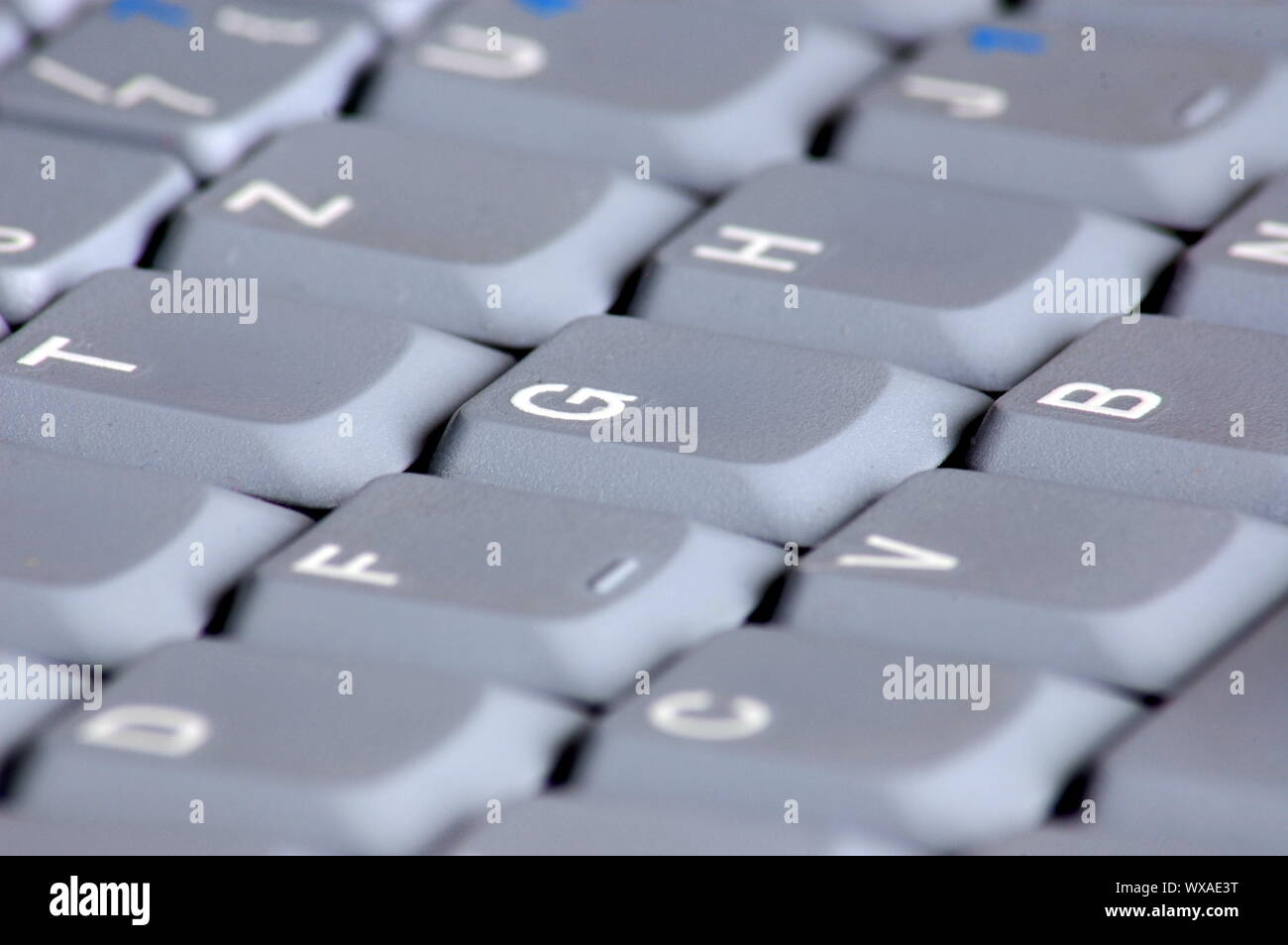 Keyboard Computer Greyscale gray keyboard of a business laptop computer Stock Photo - Alamy