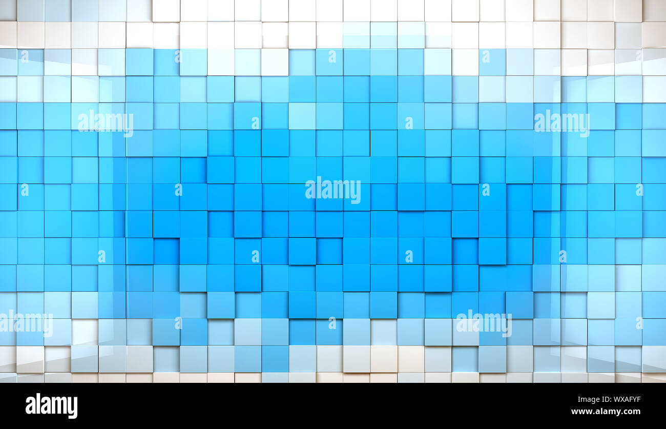 Abstract image of cubes background in blue toned Stock Photo - Alamy