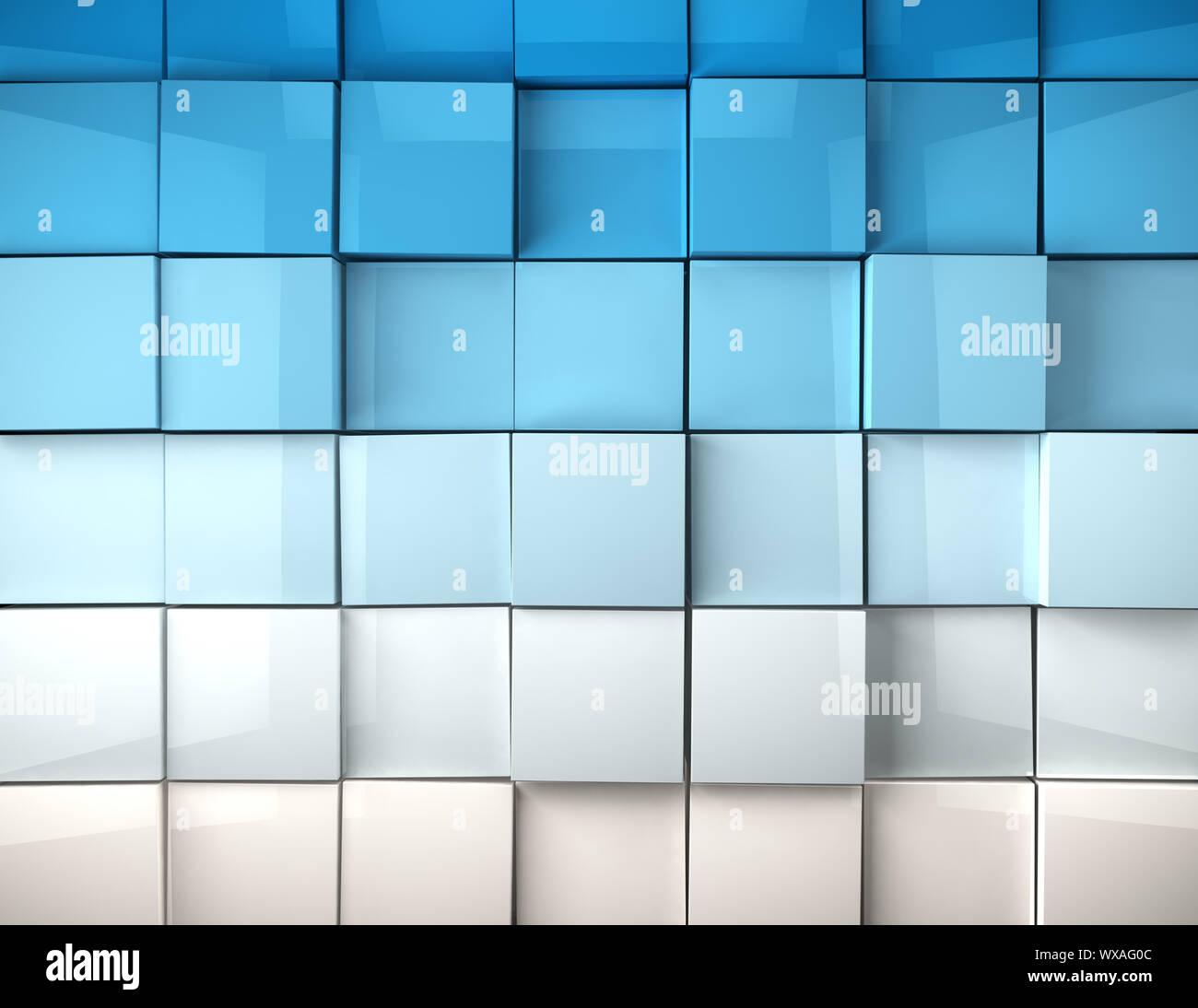 Abstract image of cubes background in blue toned Stock Photo - Alamy