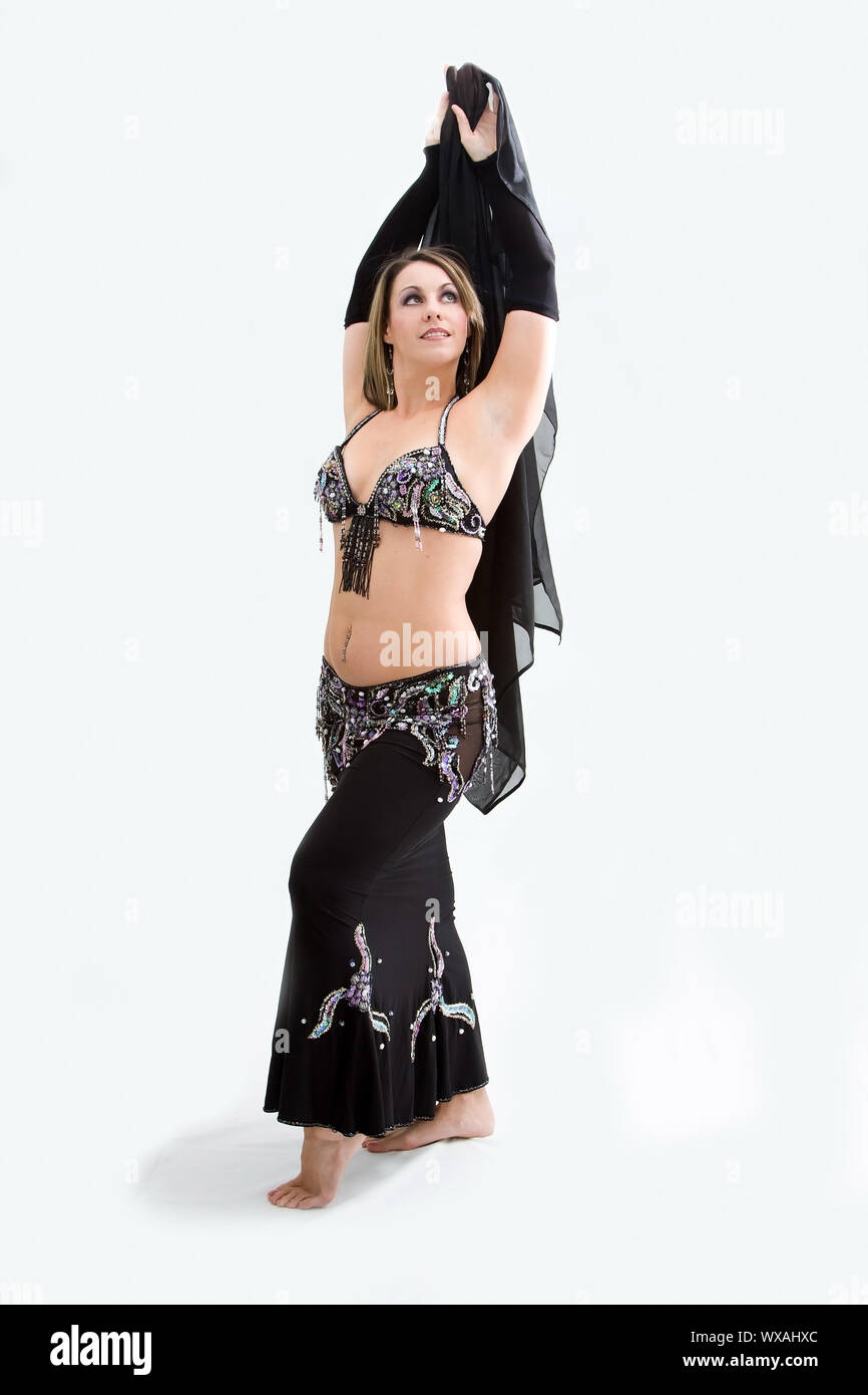 belly dance black dress Black Belly Dance Costume, Sequin Beaded Bra Skirt Set, Ren Faire Outfit