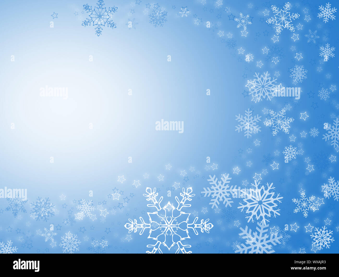 christmas background for your designs in blue with stars and snowflakes ...