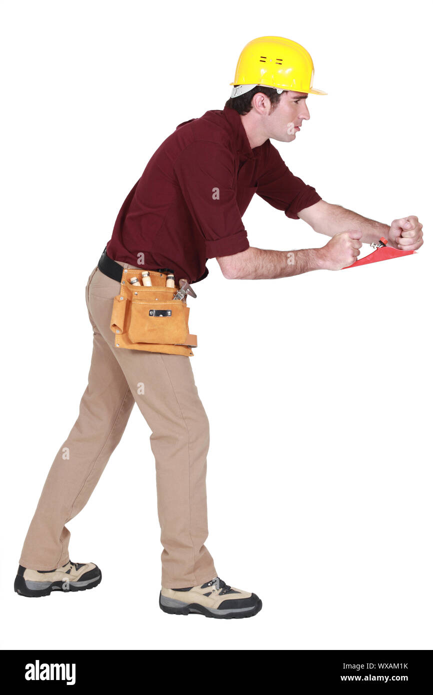laborer, studio shot Stock Photo - Alamy