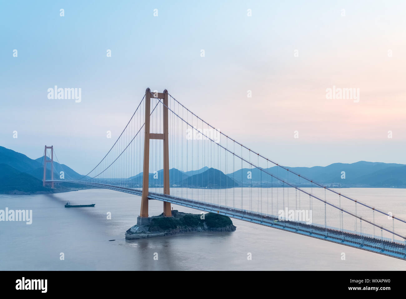 zhoushan sea-crossing bridge Stock Photo