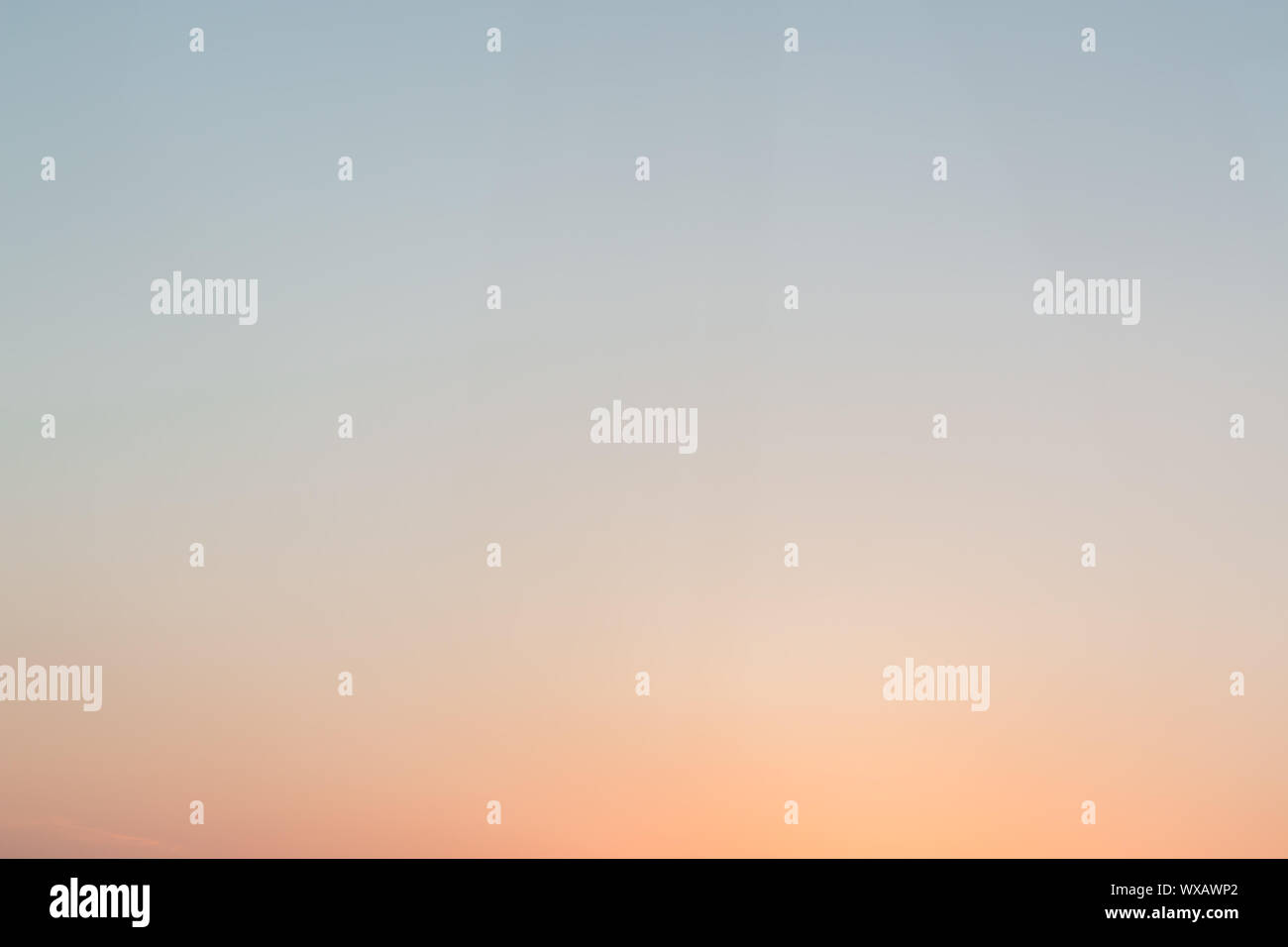 bright sky sunset with empty background. Stock Photo