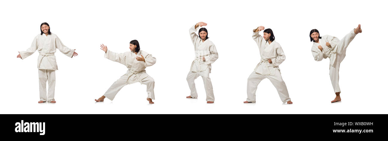 Boy Kimono Different Karate Poses On Stock Photo 1709743747 | Shutterstock