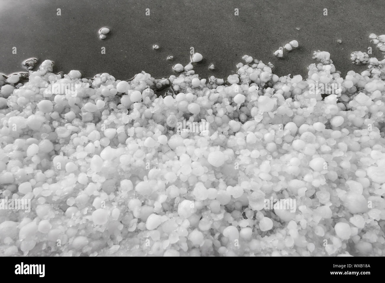 Whitestone Raining White hailstones hi-res stock photography and images - Alamy