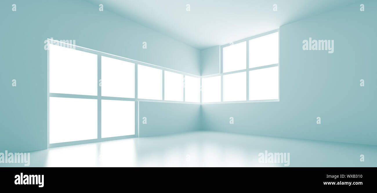 3d Illustration of Blue Abstract Architecture Background Stock Photo ...