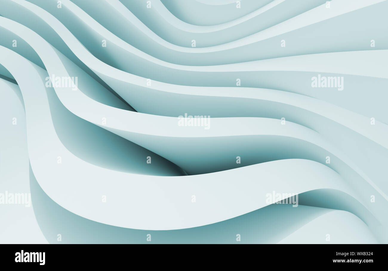 3d Illustration of Blue Abstract Architecture Background Stock Photo ...