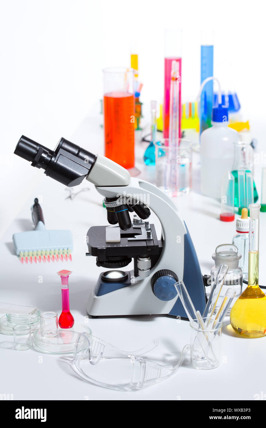 Real Lab Stuff Chemical scientific laboratory stuff microscope test tube flask pipette ...
