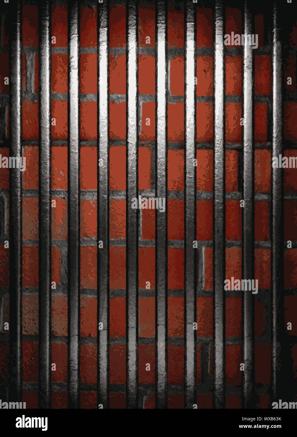 metal and brick background Stock Vector Image & Art - Alamy - Metallic Decor For Brick Buildings Exterior