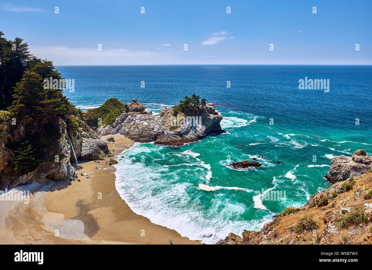 usa-pacific-coast-beach-landscape-california-stock-photo-alamy