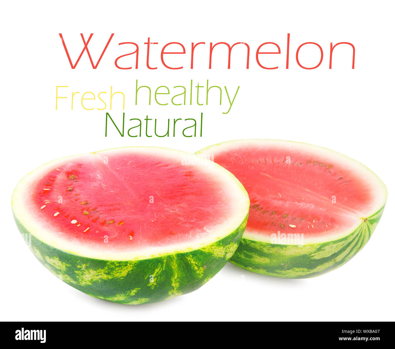 Watermelon isolated on white background Stock Photo - Alamy