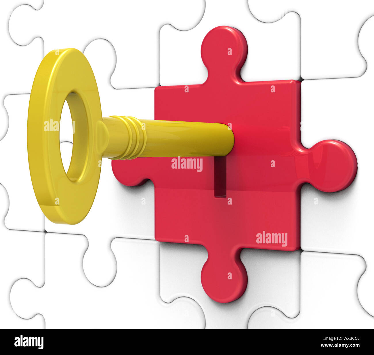 Key In Lock Showing Forbidden Information And Privacy Stock Photo - Alamy