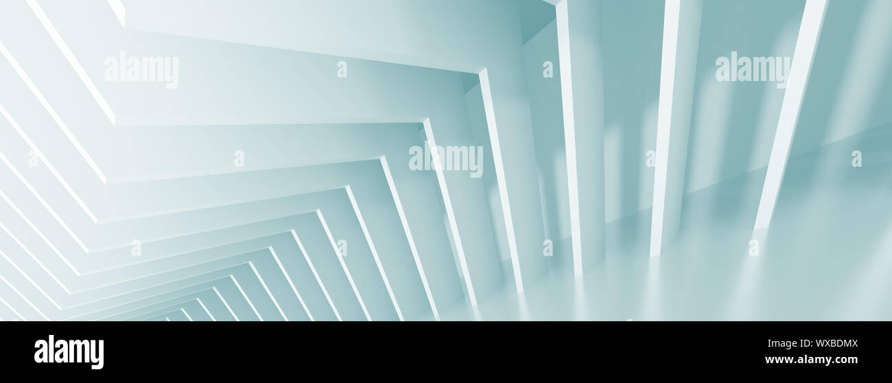 3d Illustration of Blue Abstract Architecture Background Stock Photo ...
