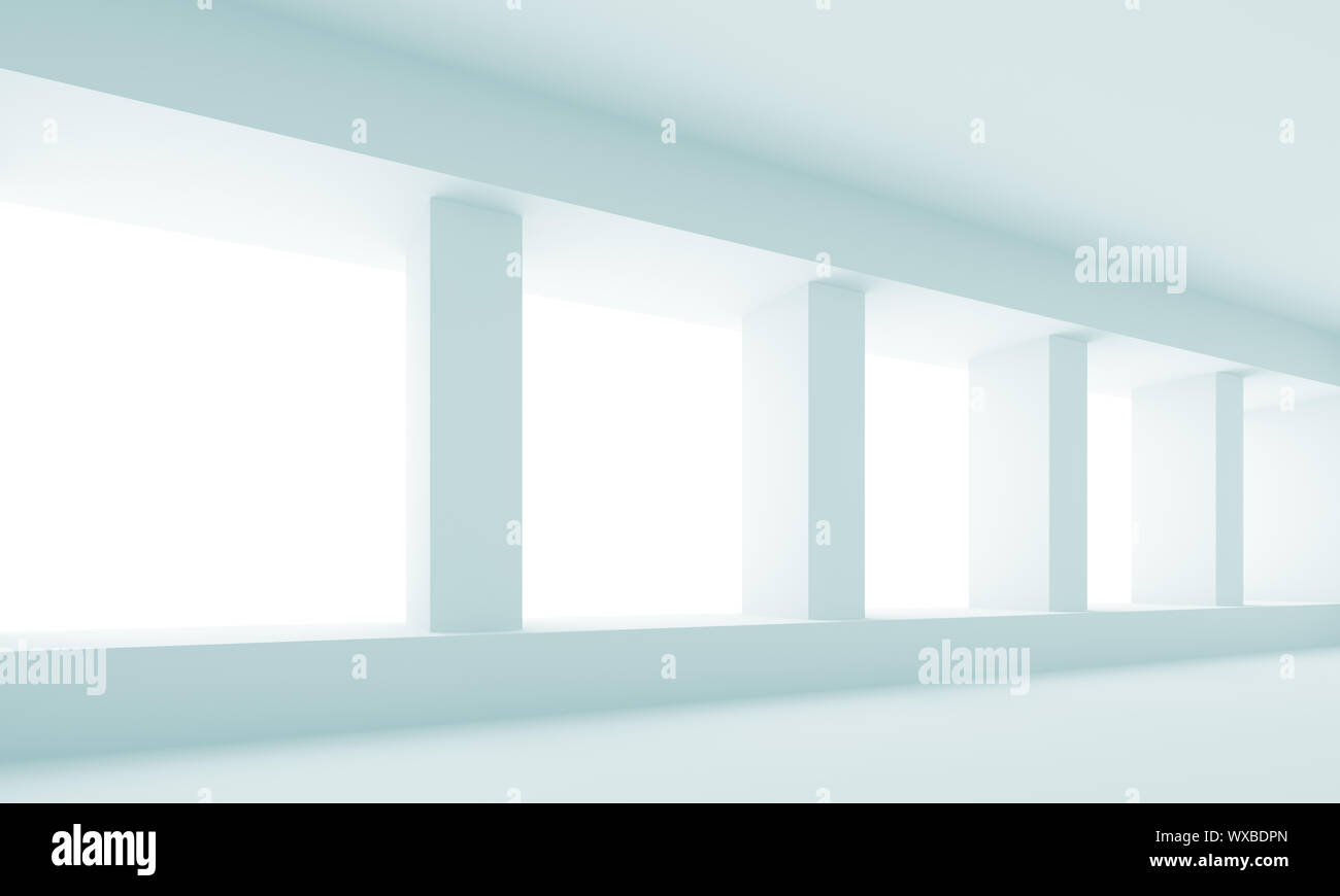 3d Illustration of Blue Abstract Interior Background Stock Photo - Alamy