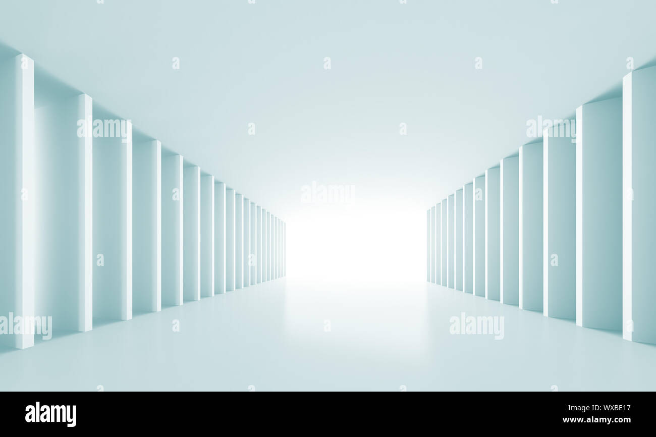 3d Illustration of Blue Modern Architecture Background Stock Photo - Alamy